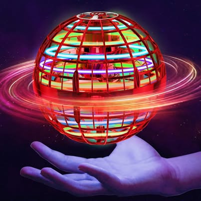 Globe Aircraft Flying Ball Toy with LED Lights - New