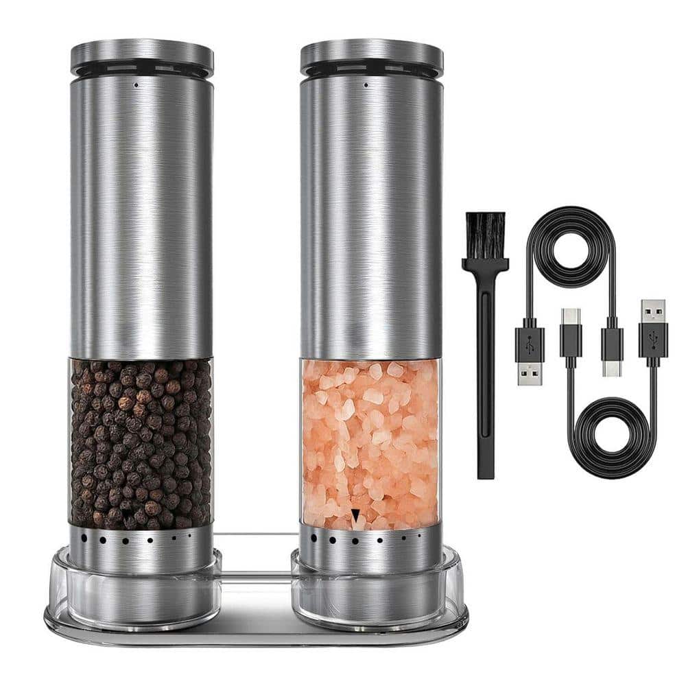 Electric Salt and Pepper Mill Set