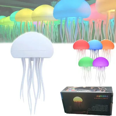 Aurora Mood Light - Jellyfish Lamp - Sound Activated - New