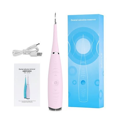 Portable Electric Ultrasonic Dental Scaler - Tartar & Plaque Remover - New