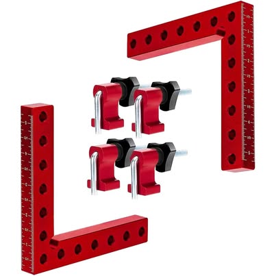 90 Degree Positioning Squares Set - Woodworking Corner Clamps - New