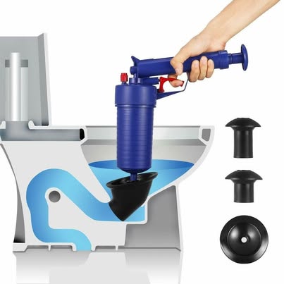 Manual Drain Cleaner Air Pressure Plunger - New