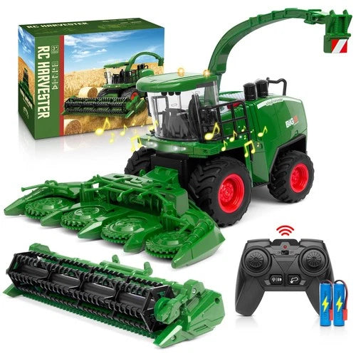 Uarzt RC Combine Harvester Tractor Toy - 1/24 Scale, Remote Control