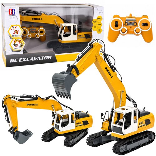 Huge Wave RC Excavator - 11 Channel, Lights & Sounds, Rechargeable