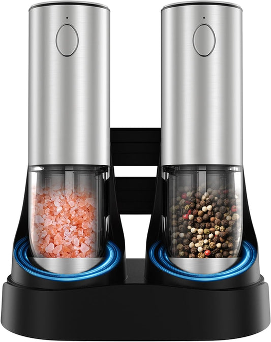 Electric Salt and Pepper Mill Set