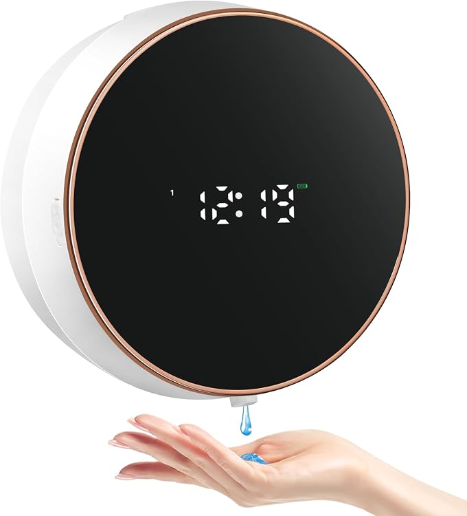 Automatic Touchless Soap Dispenser - LED Display, USB Rechargeable