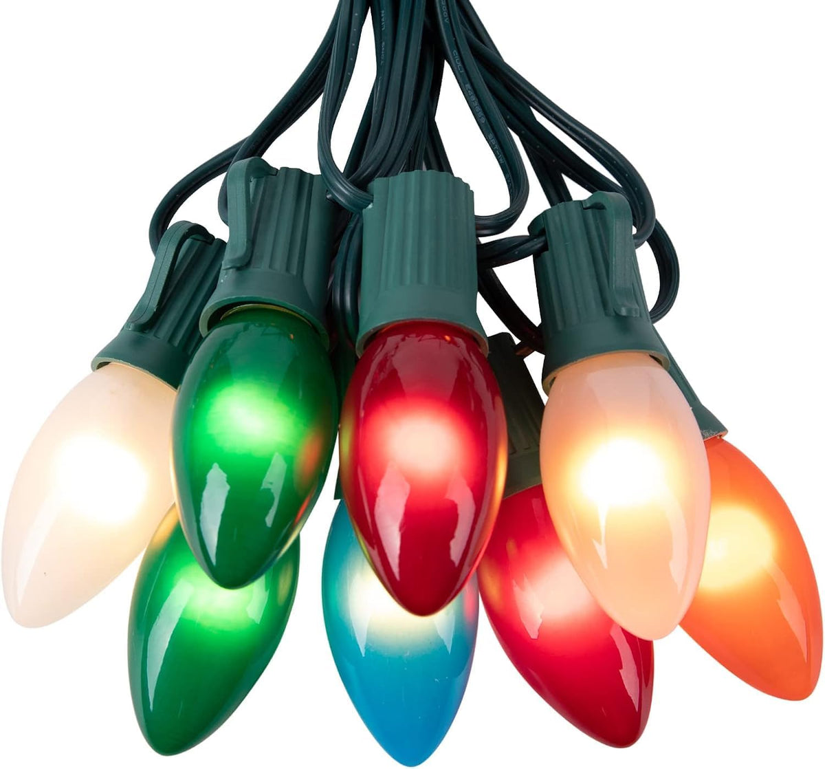 50 LED Christmas String Lights C9 Multicolor
